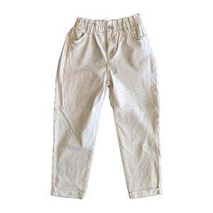 Bershka Jeans Women 6 Paper Bag Elastic Waist Lagenlook Peasant Casual Mom Retro